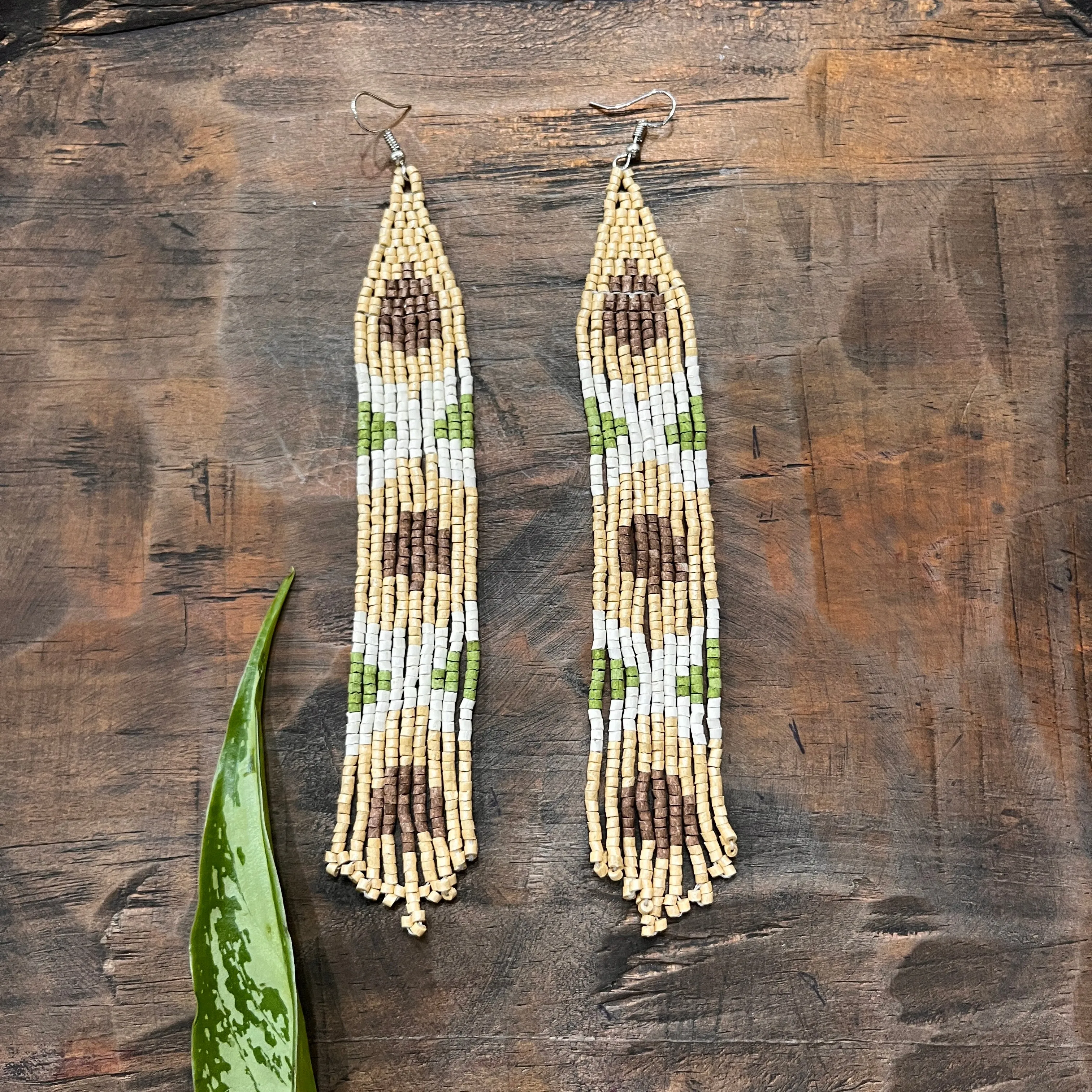 Long and Lightweight Fringe Earrings Boho Design