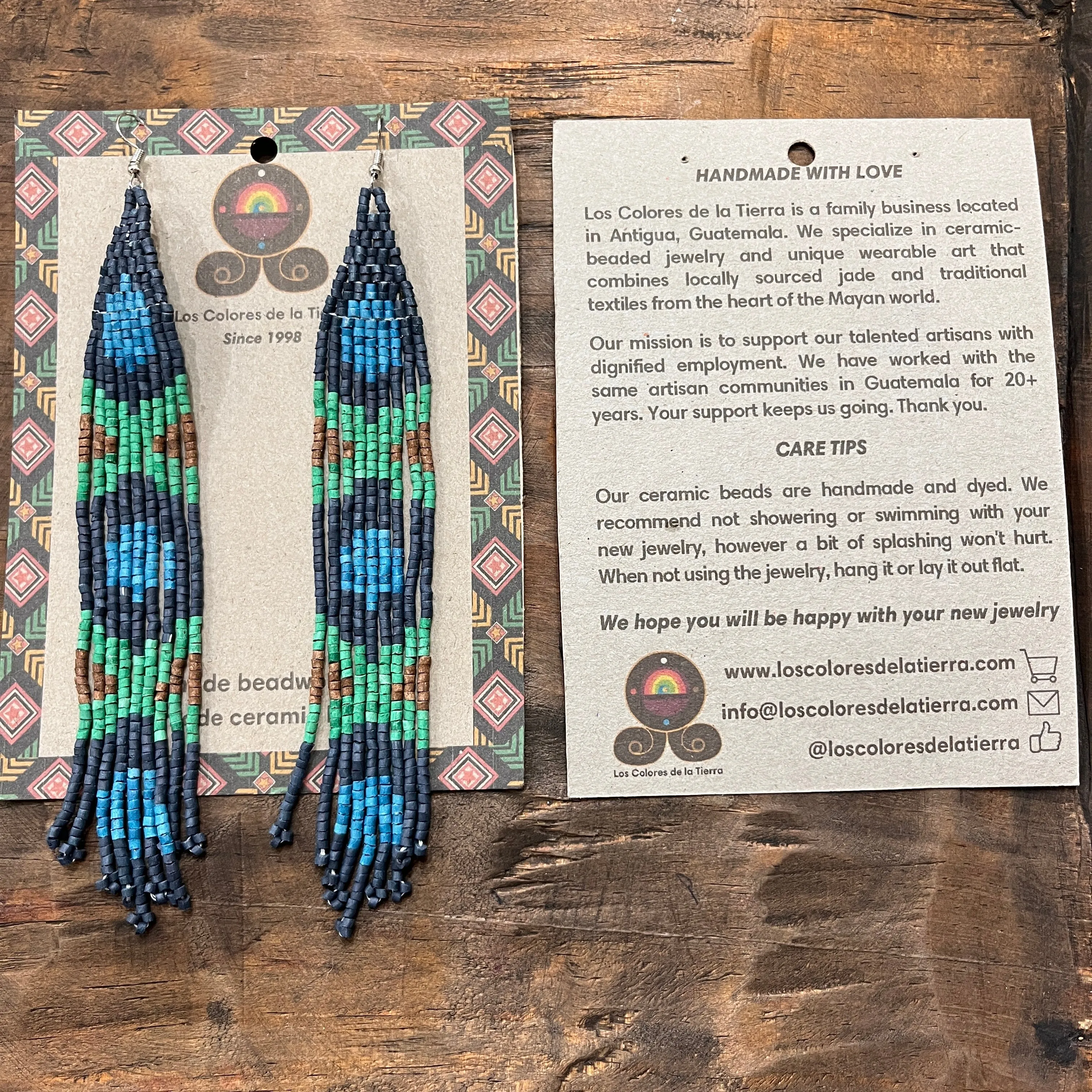 Long and Lightweight Fringe Earrings Boho Design