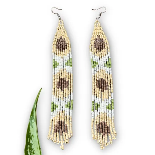 Long and Lightweight Fringe Earrings Boho Design
