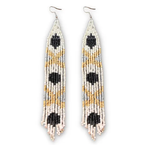 Long and Lightweight Fringe Earrings Boho Design