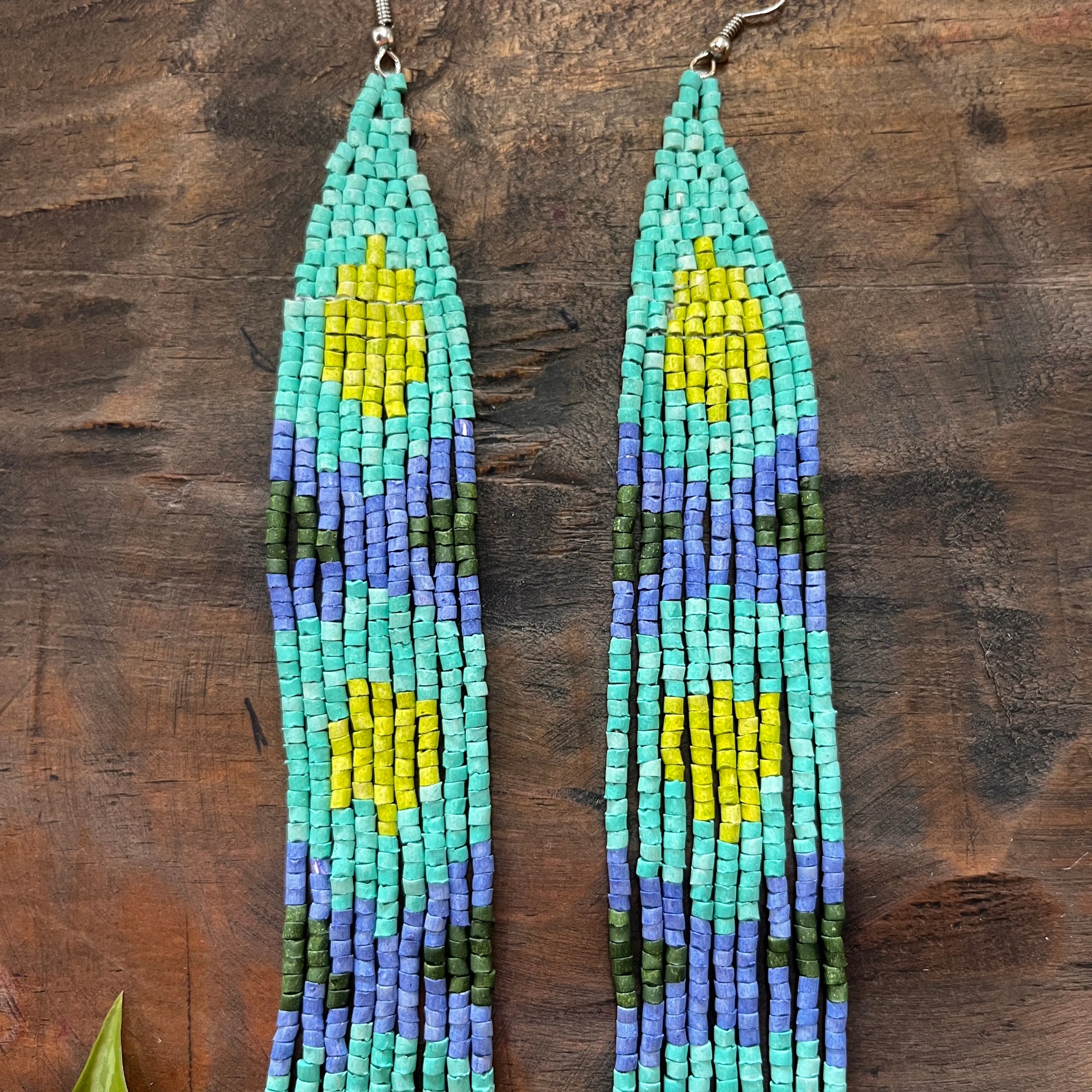 Long and Lightweight Fringe Earrings Boho Design