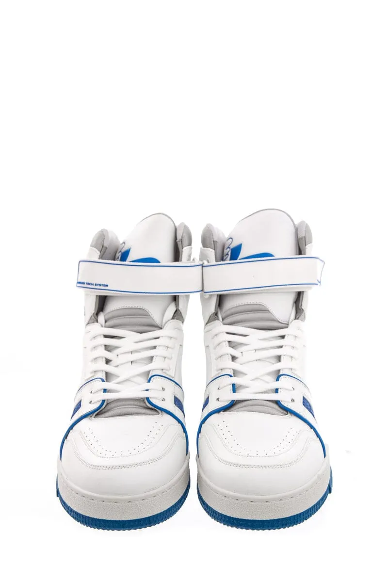 Louis Vuitton Men's Blue & White Sneaker Boot High Top SZ 7