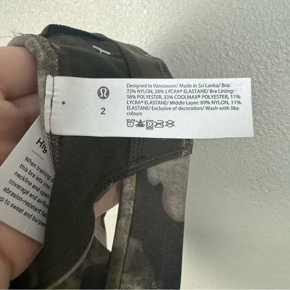 Lululemon NWT Tough Train High-Neck Sports Bra
