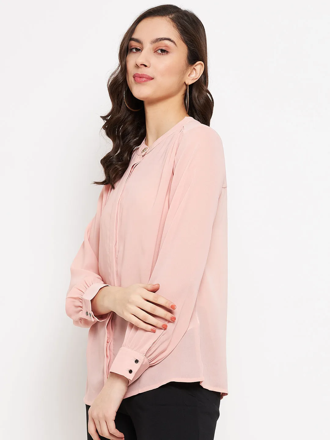 Madame High Neck Solid Top
