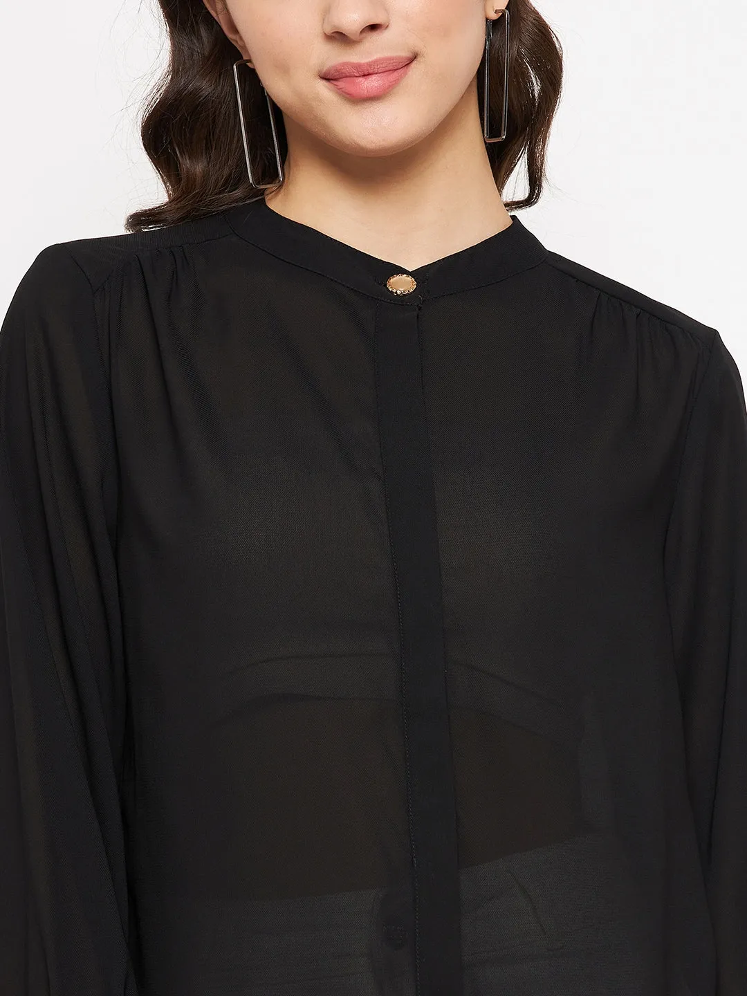 Madame High Neck Solid Top