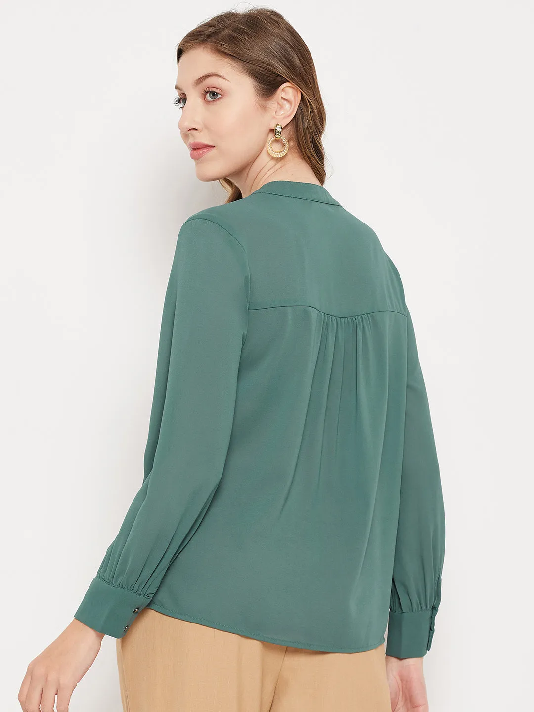 Madame High Neck Solid Top
