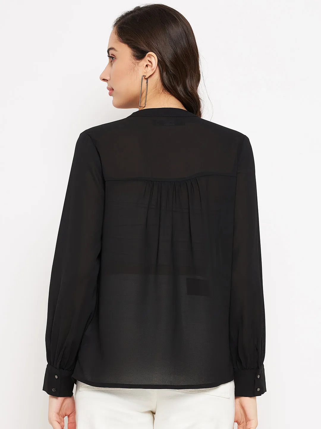 Madame High Neck Solid Top