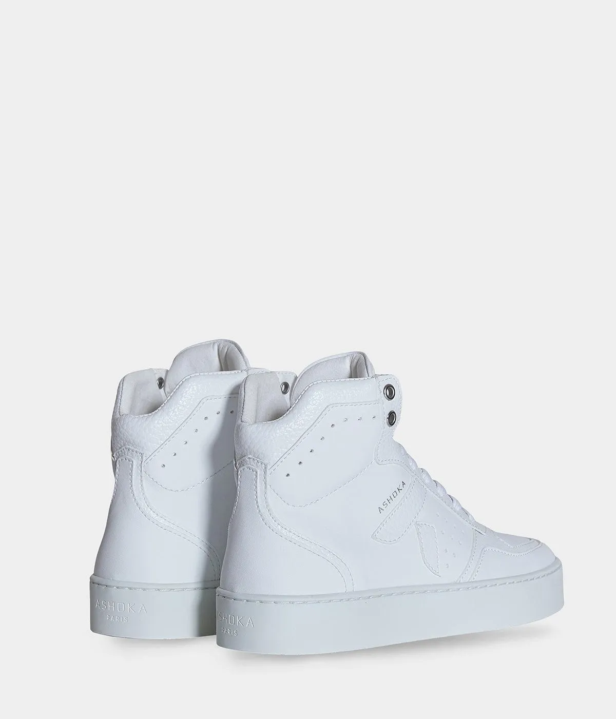Mateo Unisex Biosourced & Recycled High-Top Sneakers | White