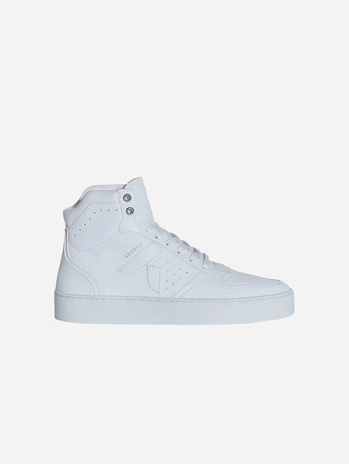 Mateo Unisex Biosourced & Recycled High-Top Sneakers | White