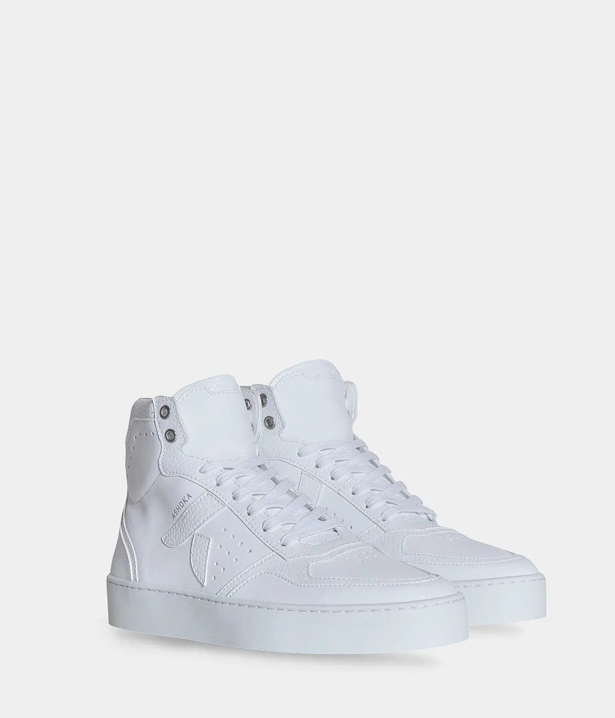 Mateo Unisex Biosourced & Recycled High-Top Sneakers | White