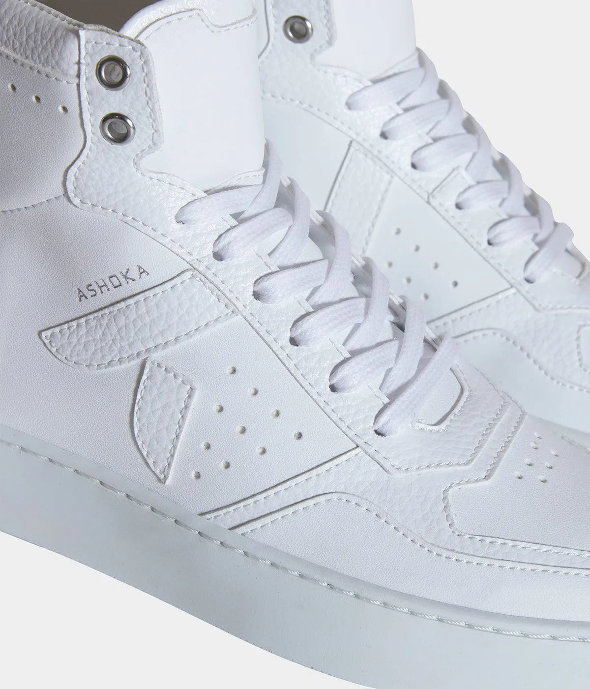 Mateo Unisex Biosourced & Recycled High-Top Sneakers | White