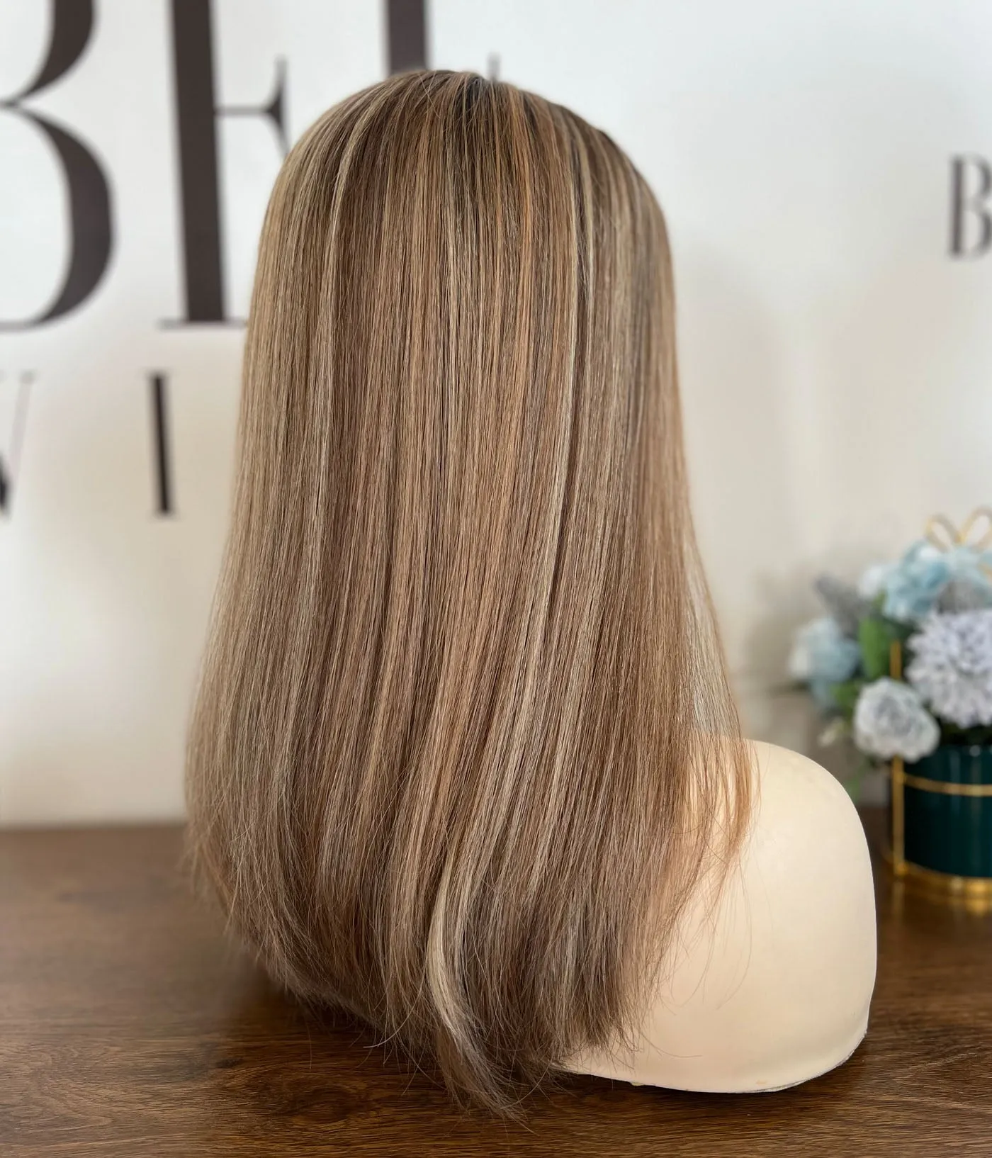 Mongolian Cuticle Hair Lace Top Sheitel Wig