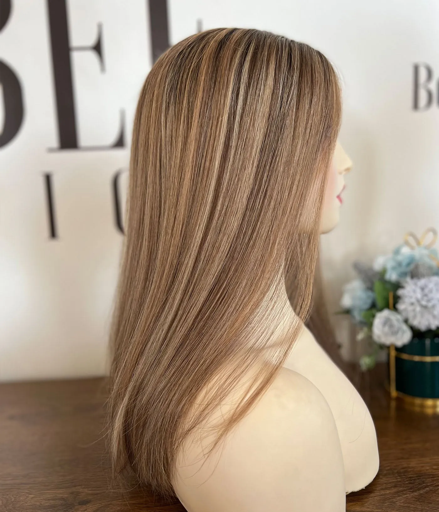 Mongolian Cuticle Hair Lace Top Sheitel Wig