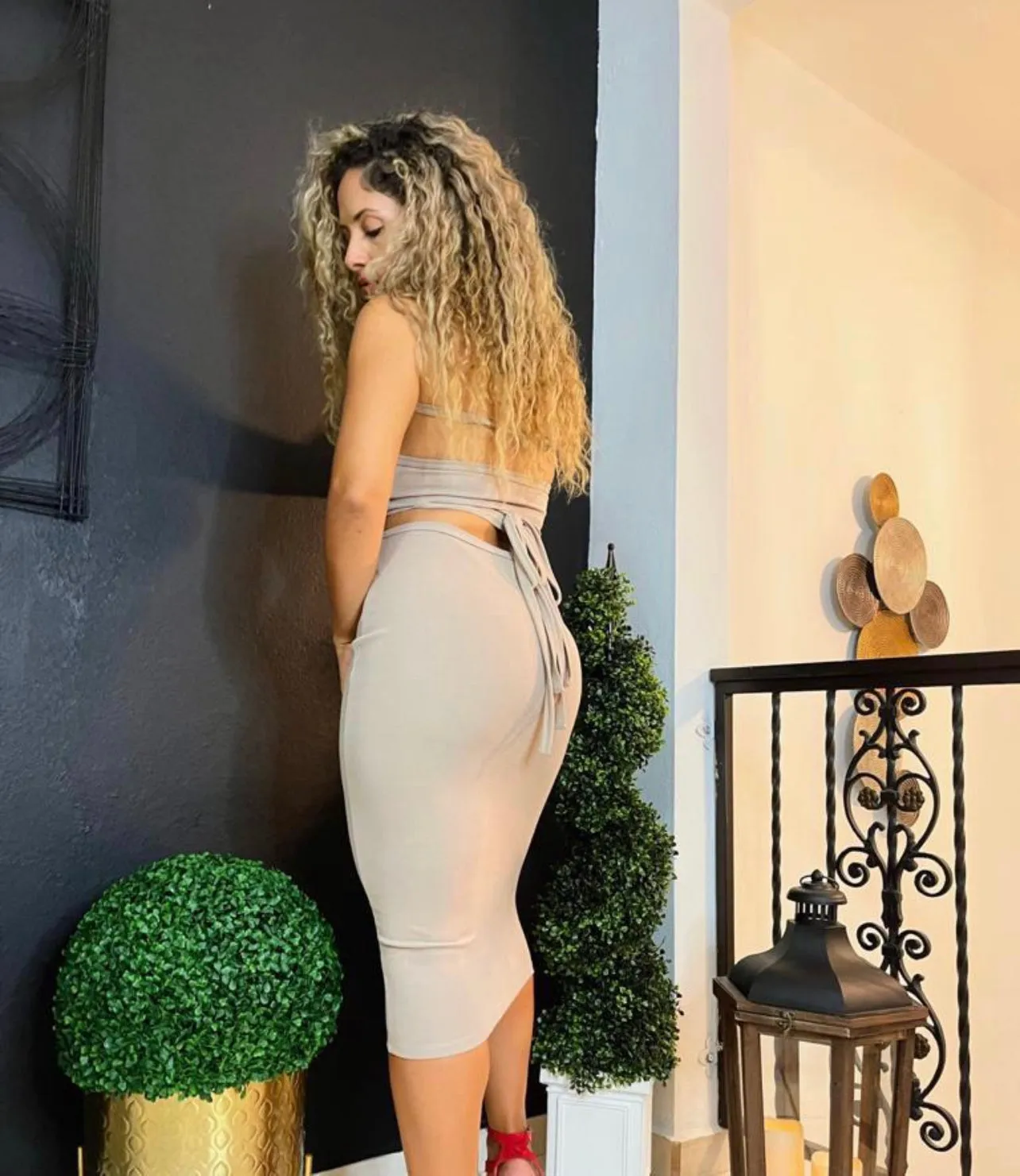 Multi Way Top & Midi Skirt Set