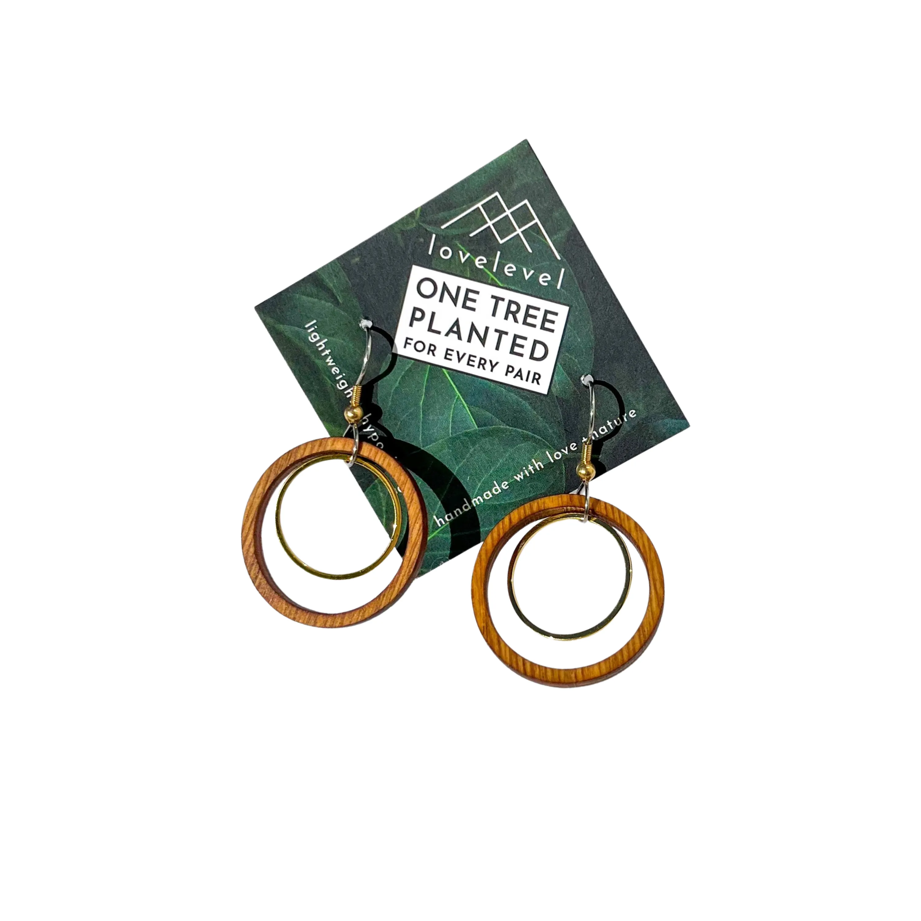 Natural Wood Earrings | HOOP BEAMS