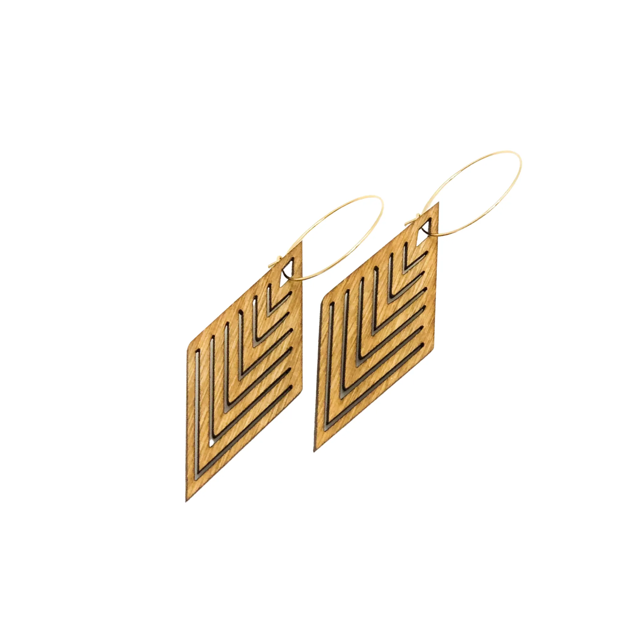 Natural Wood Earrings | INCLINE