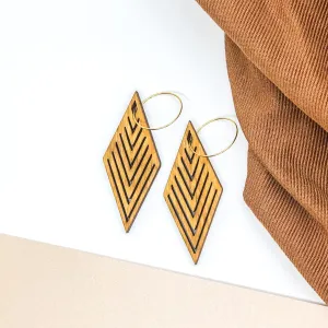 Natural Wood Earrings | INCLINE