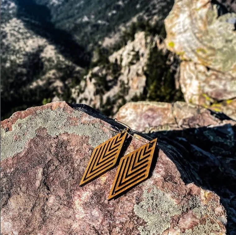 Natural Wood Earrings | INCLINE