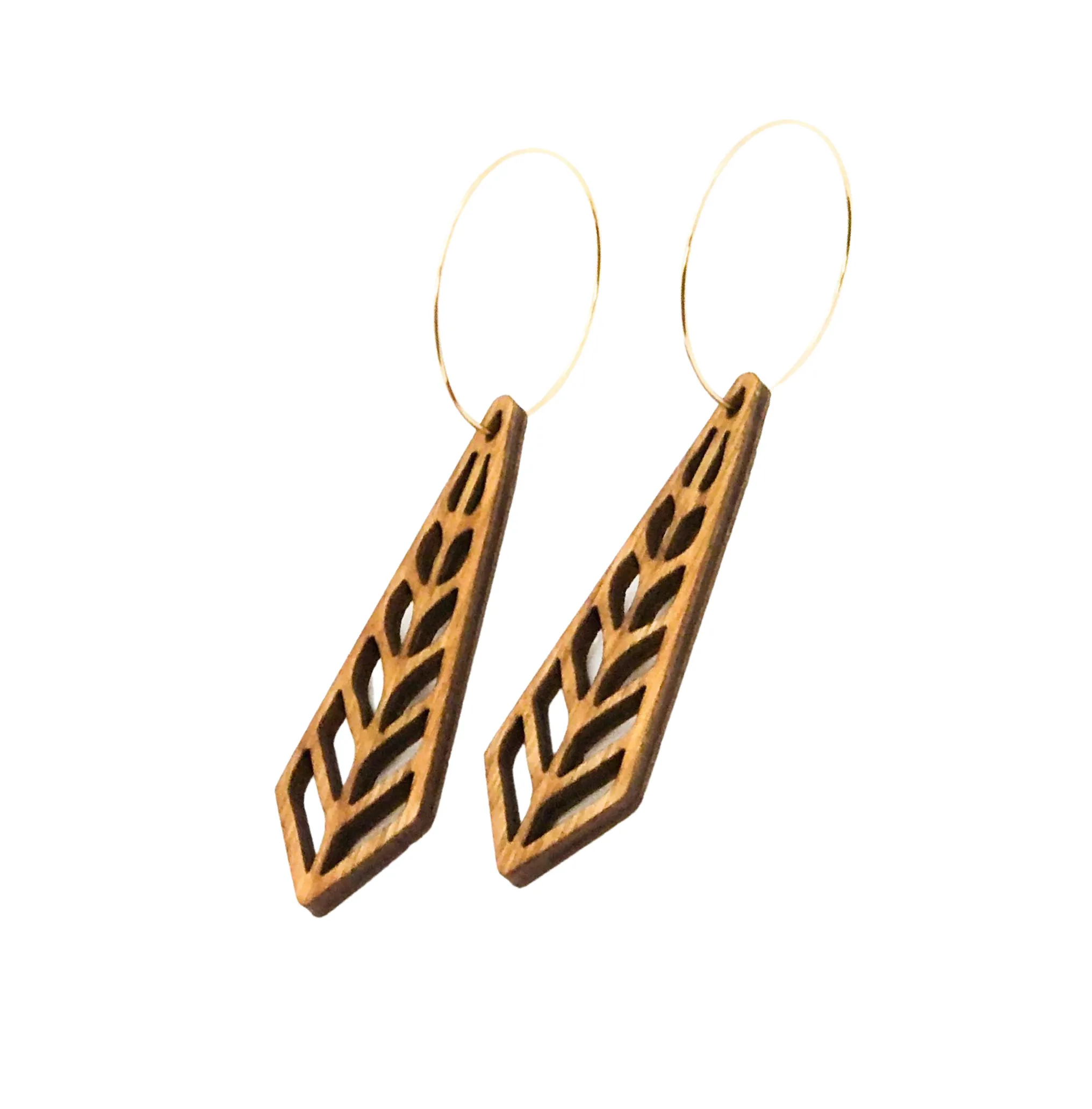 Natural Wood Earrings | SPRUCE