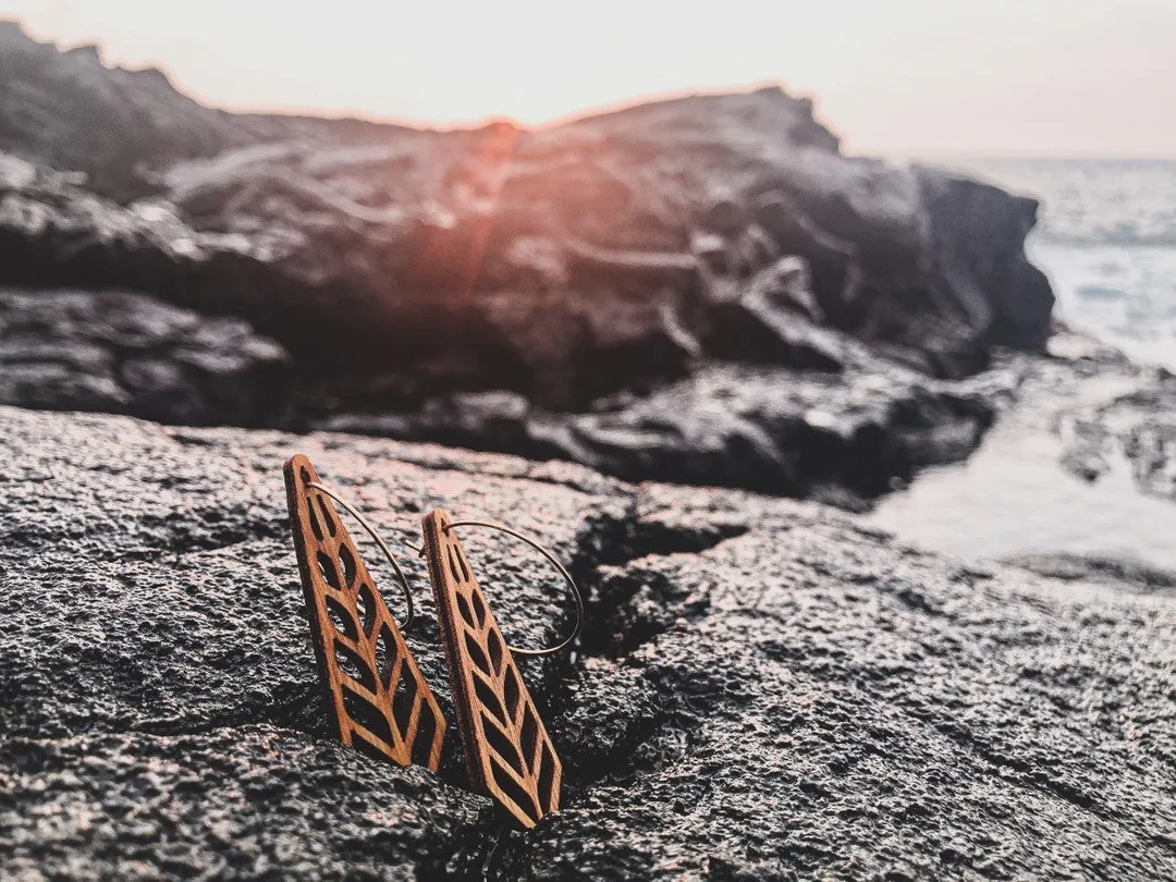 Natural Wood Earrings | SPRUCE