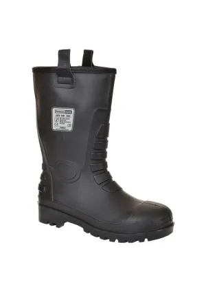 Neptune Black PVC Rigger Boot (FW75)