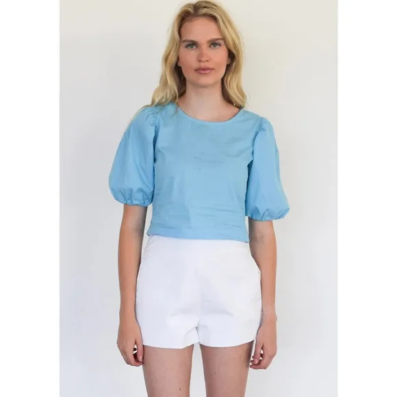 Never A Wallflower High Waist Short in White size Large