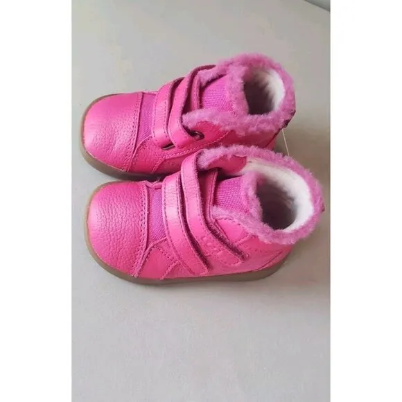 NEW UGG GIRLS RENNON II BERRY SNEAKERS GIFT BOX  SZ 04-05 US /12 -18 MO