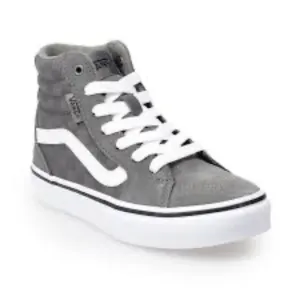 *NEW* VANS Filmore Hi Tonal Checkerboard Grey/W Sz: 1 Youth