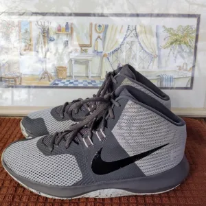 Nike Air &quot;Precision&quot; Wolf Grey/Black Basketball/Casual Sneakers. Size 8.