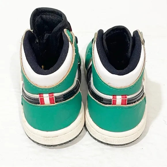 Nike Air Jordan 1 High Infant Size 6C OG TD 'Lucky Green' CU0450-300 Sneakers