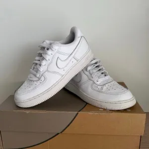 Nike Airforce 1 ‘Triple White’ Kids Sneakers- 3 Y