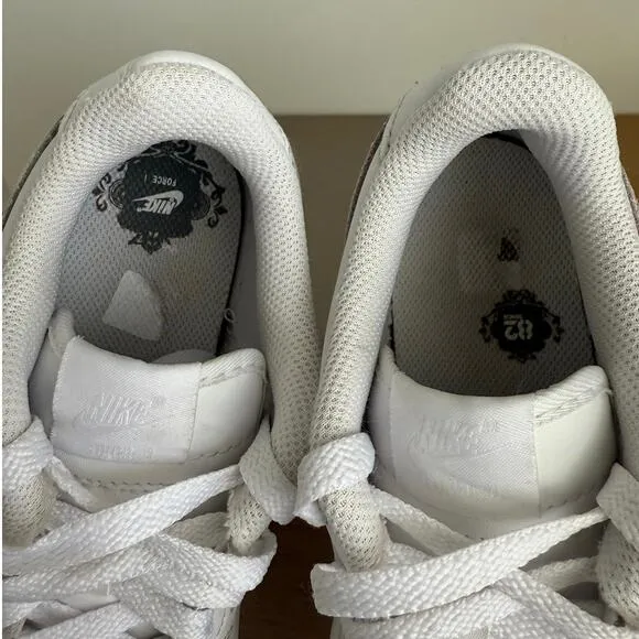 Nike Airforce 1 ‘Triple White’ Kids Sneakers- 3 Y