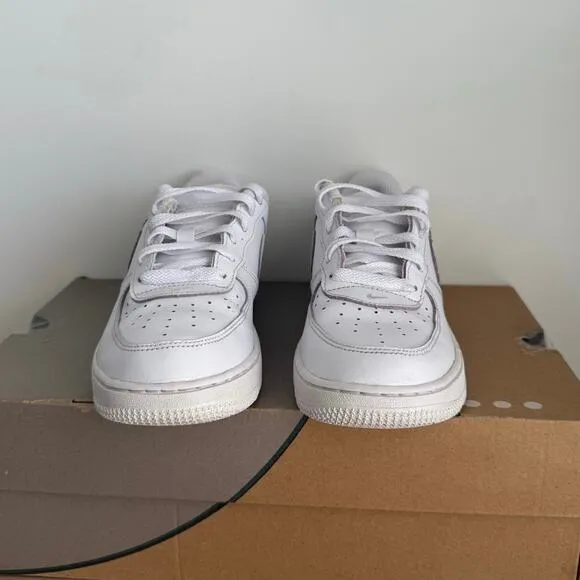 Nike Airforce 1 ‘Triple White’ Kids Sneakers- 3 Y