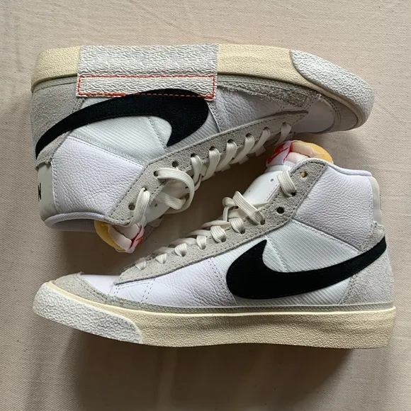 Nike Blazer White and Black High-Top Sneakers blazer