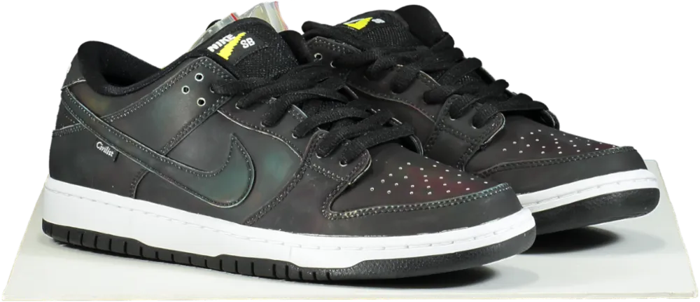 Nike CZ5123 Black SB Dunk Low Pro QS Trainers 👟 UK 07 👟