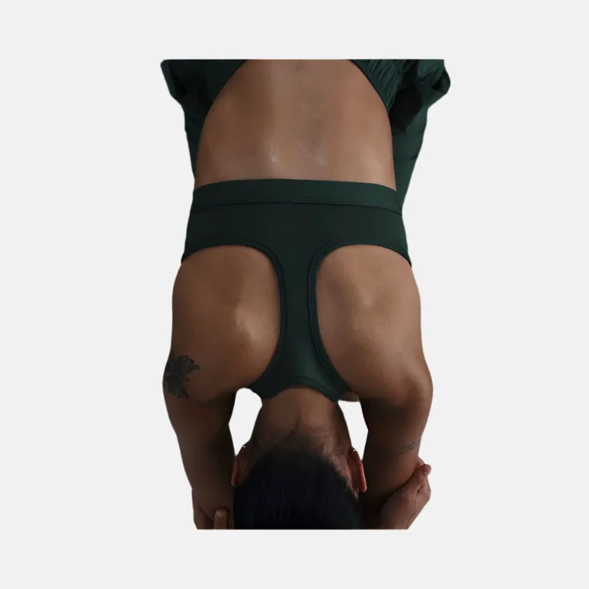 Nike Swoosh Medium-Support Padded Women's Sports Bra -Vintage Green/White