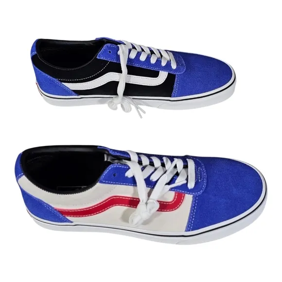 NWOT Vans Ward Lo &quot;Rally Suede Dazzling Blue&quot; sneakers