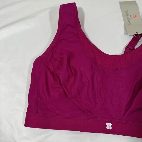 NWT $68 Sweaty‎ Betty [ 38DD ] Ultra Running Sports Bra in Phlox Pink