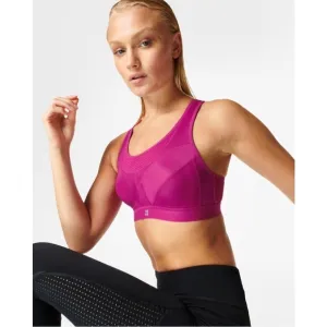 NWT $68 Sweaty‎ Betty [ 38DD ] Ultra Running Sports Bra in Phlox Pink