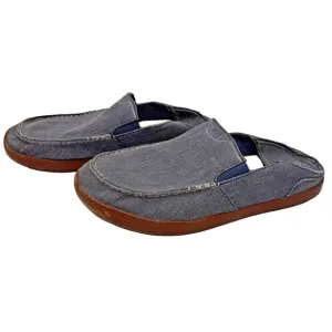 OLUKAI Puhalu Canvas Vintage Indigo Tan Size 10.5