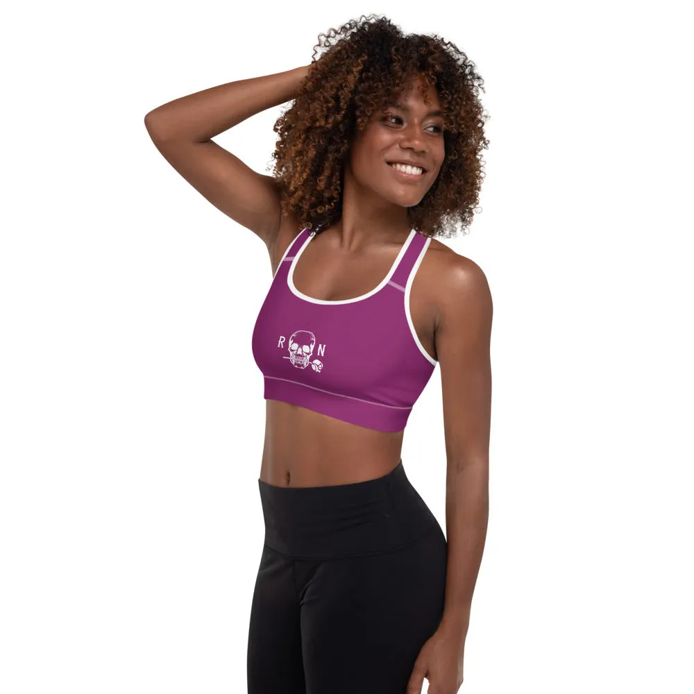 Padded Sports Bra Eggplant