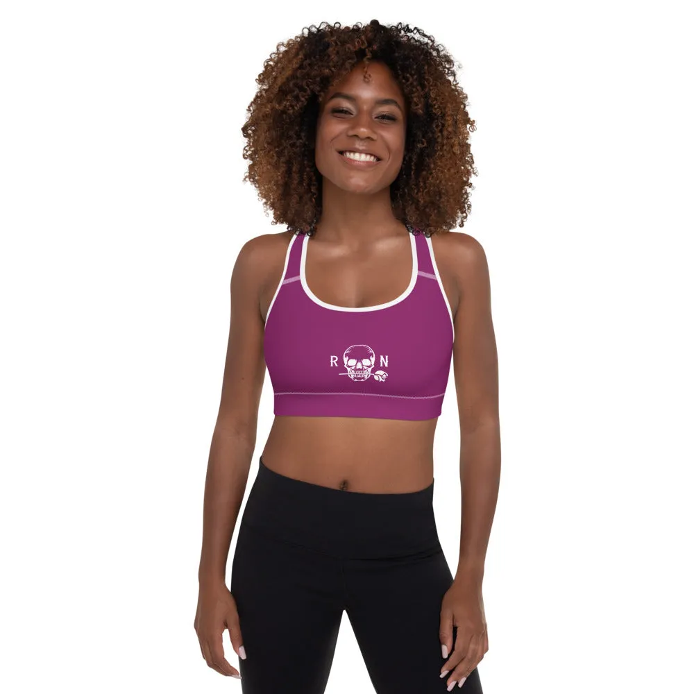 Padded Sports Bra Eggplant