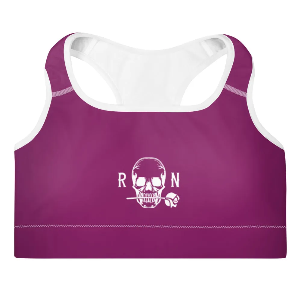 Padded Sports Bra Eggplant