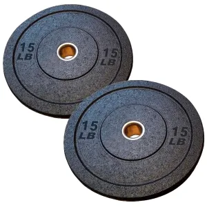 Par Discos Olimpicos Bumper Crossfit Entrenamiento Rudo 15 Lb