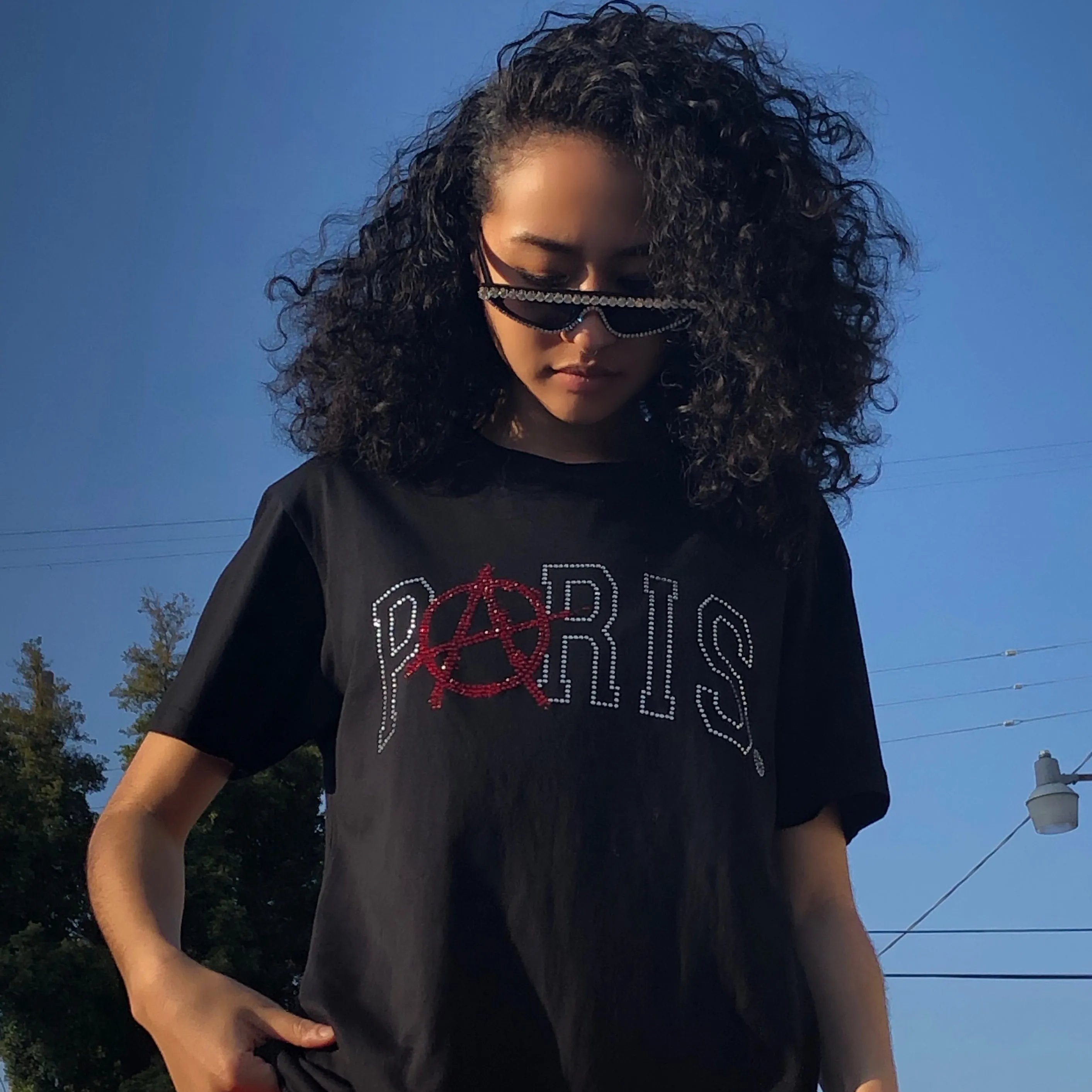 PARIS ANARCHY CRYSTAL TEE