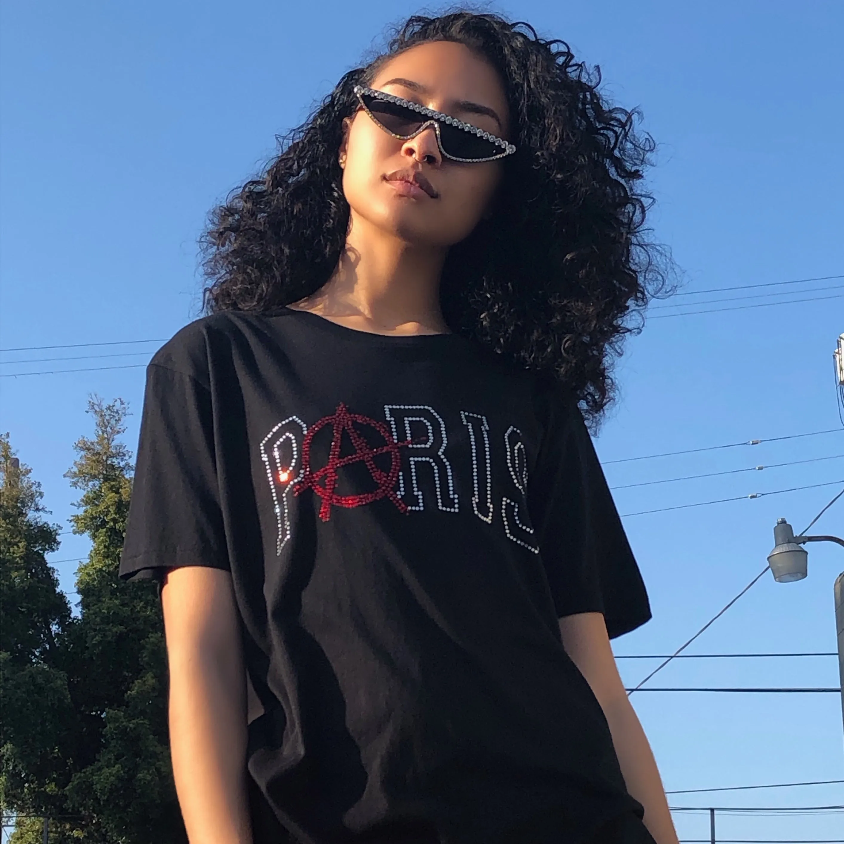 PARIS ANARCHY CRYSTAL TEE