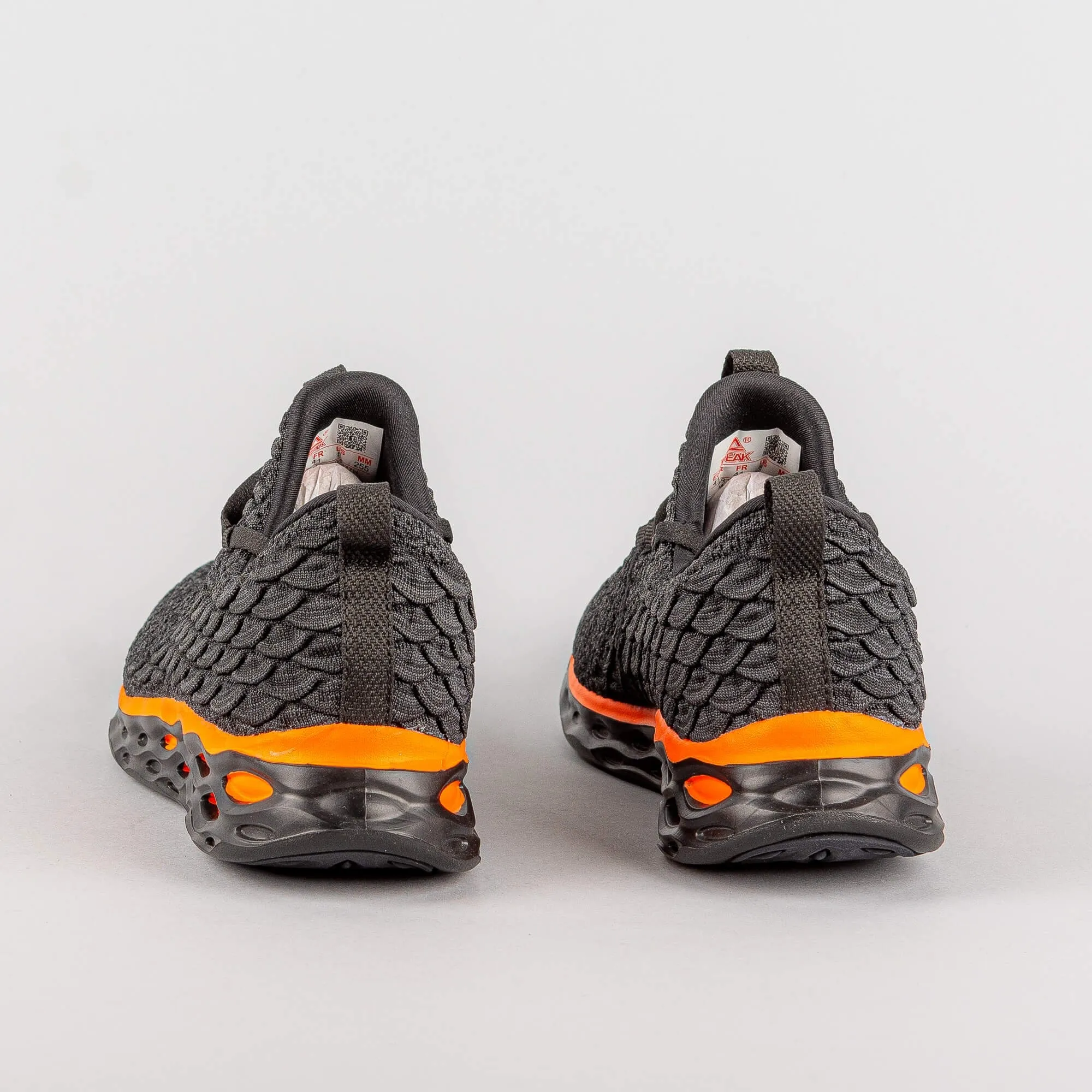PEAK Cushion Running Shoes Black/Fluorescent Red