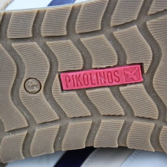Pikolinos Sneaker Mens 41 Size 8 Beige Leather Comfort Walking Everyday Shoe