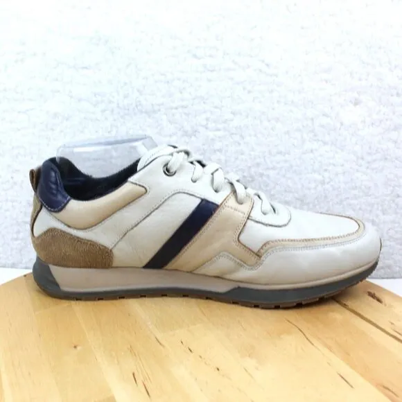Pikolinos Sneaker Mens 41 Size 8 Beige Leather Comfort Walking Everyday Shoe