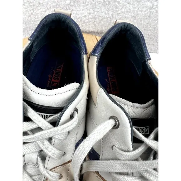 Pikolinos Sneaker Mens 41 Size 8 Beige Leather Comfort Walking Everyday Shoe